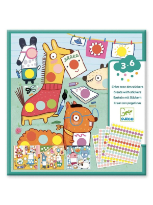 Coloured Dots Toddler Sticker Collage Activity