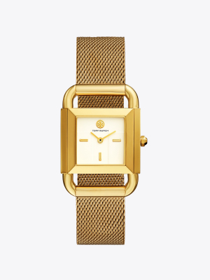 Phipps Watch, Gold-tone, 29 X 41 Mm
