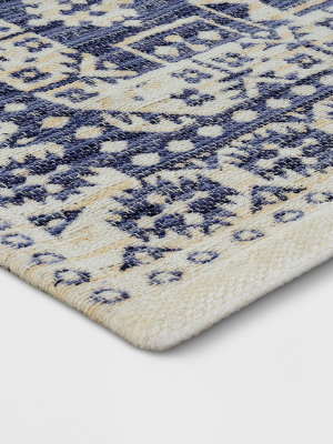 Blue Jacquard Woven Rug - Threshold™