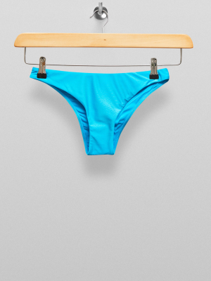 Considered Turquoise Shiny Classic Bikini Bottoms