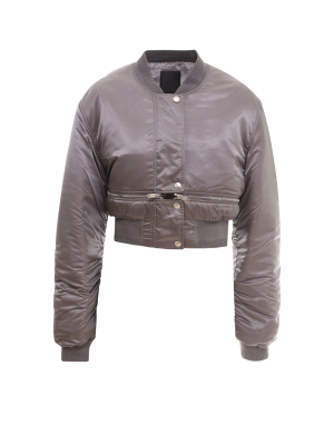 Givenchy Metallic Detailed Short Bomber Jacket