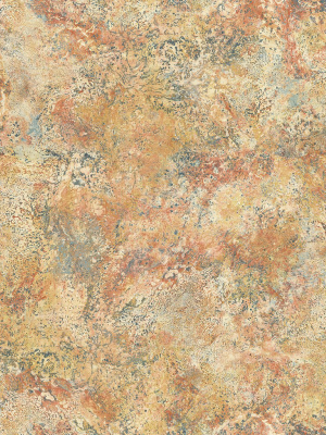 Marbled Paint Wallpaper In Golden Red From The Caspia Collection By Wallquest