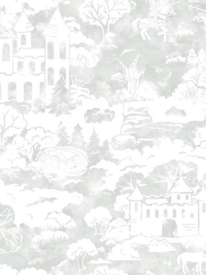 Quiet Kingdom Wallpaper In Grey From The A Perfect World Collection By York Wallcoverings