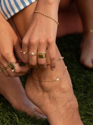 Medium Gold Chain Anklet