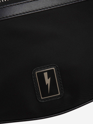 Neil Barrett Thunderbolt Logo Patch Belt Bag