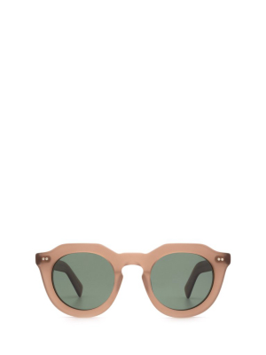 Lesca Toro Round Frame Sunglasses