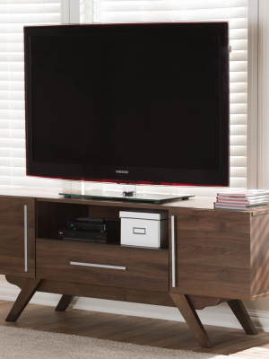 Asher Walnut Brown Tv Stand