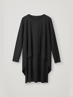 Long-sleeved Layered Dress