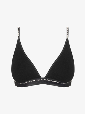 Bamboo Rib Soft Bra Black