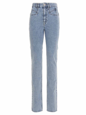 Isabel Marant High Waisted Slim Fit Jeans