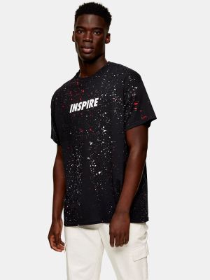 Black Spray Paint Inspire T-shirt