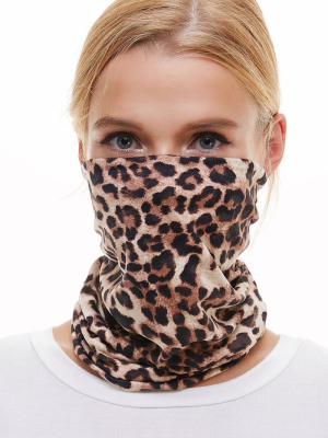 Double Layered Animal Printed Neck Gaiter Bandana