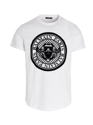 Balmain Flocked Coin T-shirt