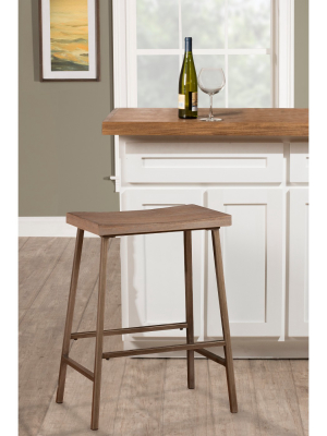 26" Kennon Backless Counter Height Barstool Brown - Hillsdale Furniture