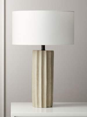 Scallop Concrete Table Lamp