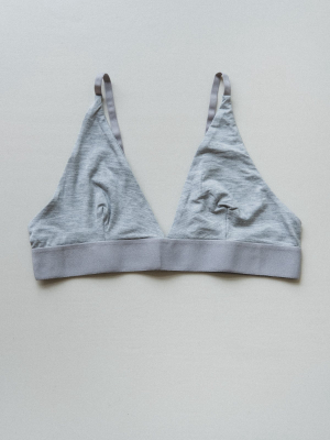 Triangle Bra In Grey Melange