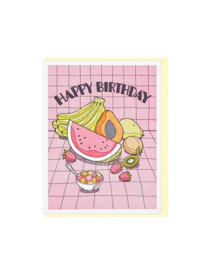 Fresh Fruits Birthday Card