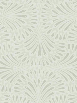 Cabaret Wallpaper In Off-whites From The Deco Collection By Antonina Vella For York Wallcoverings