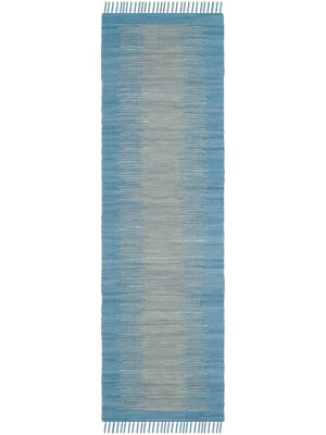 Montauk Dual Light Blue Runner Rug