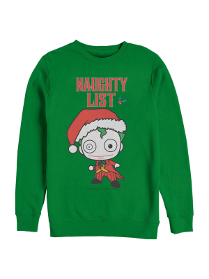 Men's Batman Christmas Joker Naughty Sweatshirt