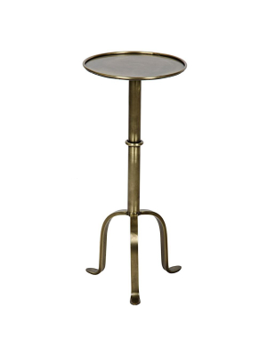 Noir Tini Side Table - Brass