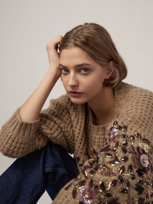 Embroidered Oversized Sweater Limited Edition