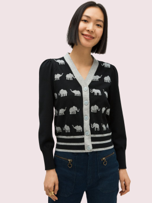 Elephant V-neck Cardigan