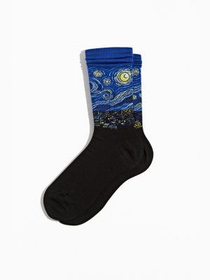 Hotsox Van Gogh’s Starry Night Crew Sock