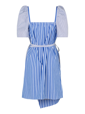 Arvia Striped Cotton Wrap Dress