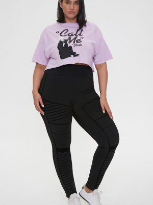 Plus Size Active Monochrome Leggings