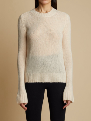 The Mary Jane Sweater In Custard
