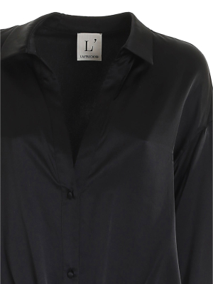 L'autre Chose Tie Waist Button Up Shirt