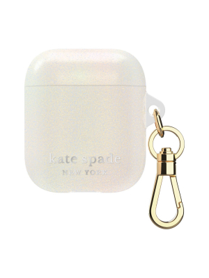 Kate Spade New York Airpods Case - White Glitter