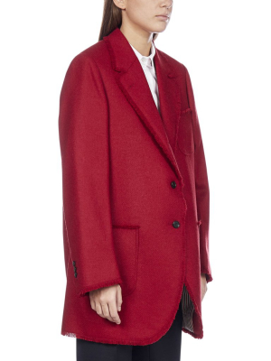 Thom Browne Fray Trim Blazer