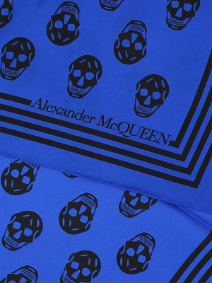 Alexander Mcqueen Allover Skull Print Scarf