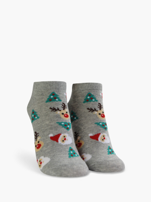 Holiday Print Ankle Socks