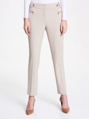 Modern Essentials Straight Leg Zip Pants