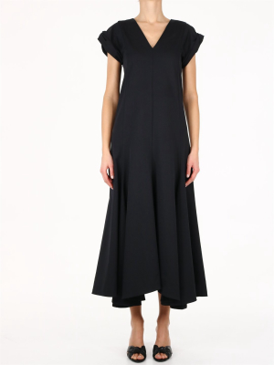 Jil Sander V-neck Maxi Dress