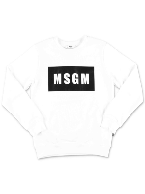 Msgm Kids Logo Printed Sweatshirt