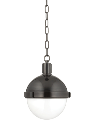 Hudson Valley Lighting Lambert Pendant - Old Bronze & White