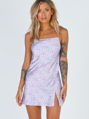 After Thought Mini Dress Purple