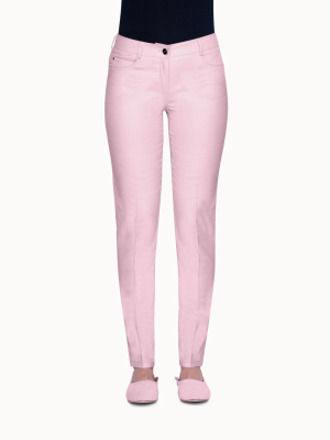 Cotton Denim Stretch Pants