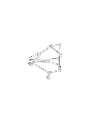 Libra Constellation Ring - White Gold