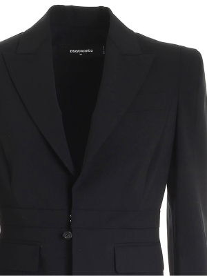 Dsquared2 Clear Panelled Fitted Blazer