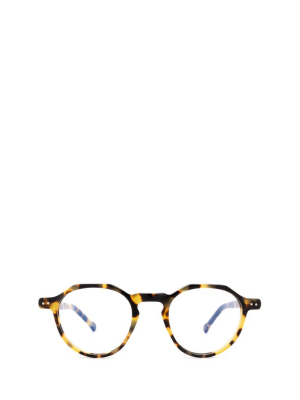 Lesca Icon Havana Round Frame Glasses