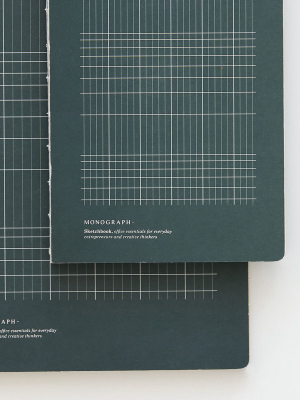 Geometric Notebook, Dark Green