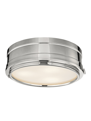 Rye 3 Light Flush Mount Polished Nickel