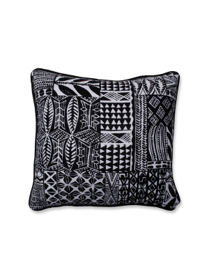 Imani Throw Pillow Black - Pillow Perfect