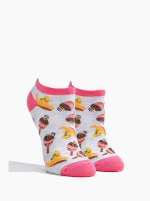 Sombrero & Maraca Print Ankle Socks