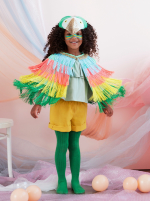 Parrot Fringed Cape Dress Up